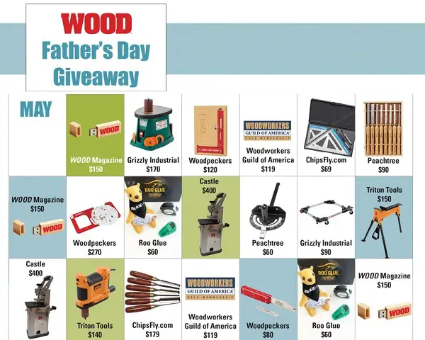 Wood Magazine Father's Day Giveaway 2020