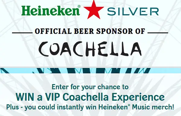 Heineken Coachella Music and Arts Festival Sweepstakes 2023