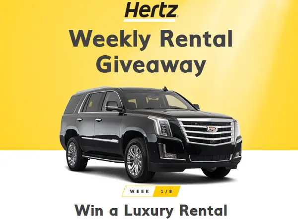 Hertz Weekly Rental Giveaway