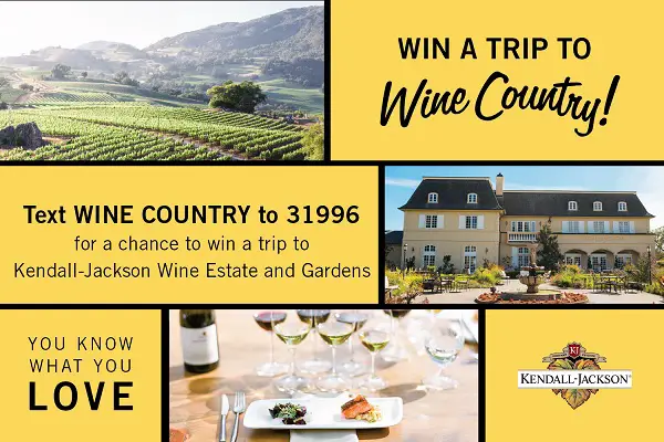 Kendall-Jackson Wine Country Getaway Sweepstakes