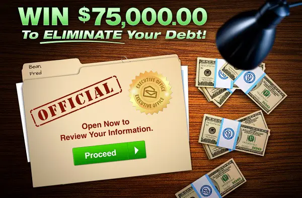 PCH.com $75,000 Eliminate Your Debt Giveaway
