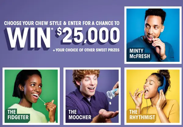 How Do You Chew Sweepstakes: Win $25000 Cash