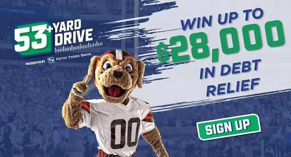 Fifth Third Bank 53 Yard Drive Sweepstakes: Win Cash!