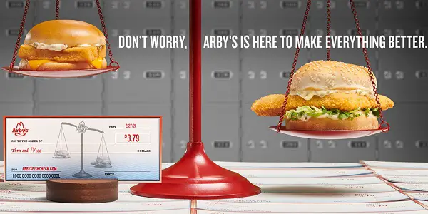Arby’s Fish Check Sweepstakes 2021