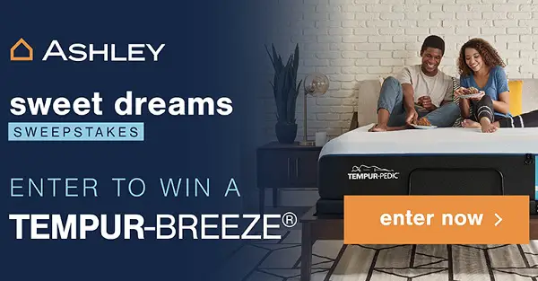 Ashley Furniture Tempur-Pedic Mattress Giveaway 2023