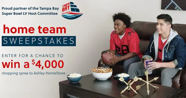 Ashley Home Stores Home Team Sweepstakes