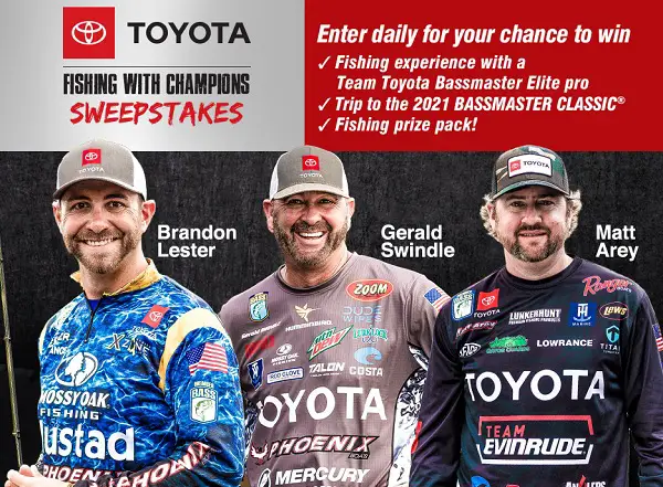 Bassmaster Toyota Fishing Sweepstakes 2020