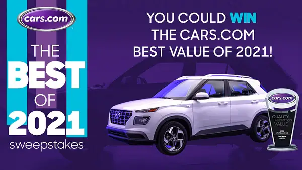 Cars.com The Best of 2021 Sweepstakes