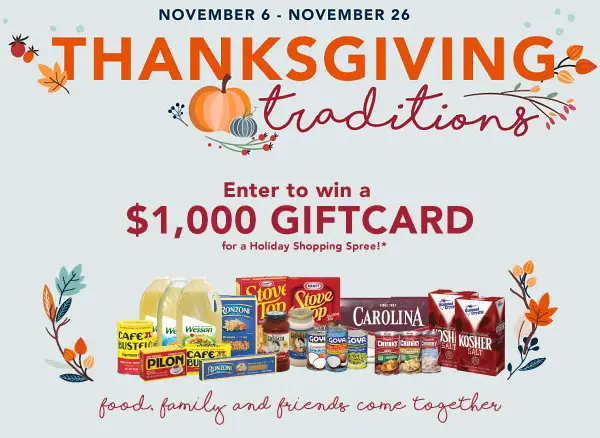 Bravo Super Markets Thanksgiving Sweepstakes