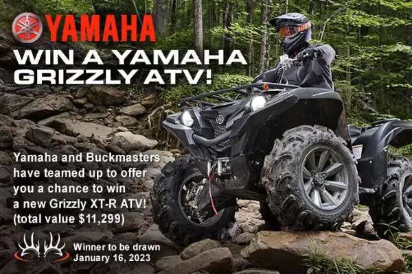 Buckmasters Yamaha Grizzly ATV Giveaway 2023