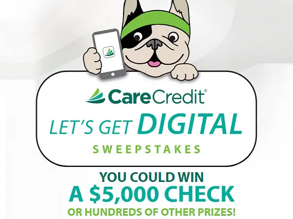 CareCredit Let's Get Digital Giveaway: Instant Win Cash up to $10K or Amazon Gift Cards