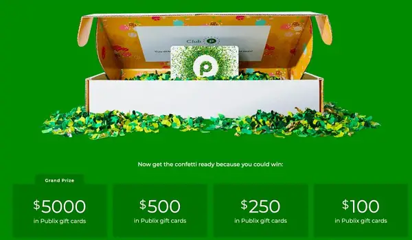 Club Publix Sweepstakes (140 Winners)