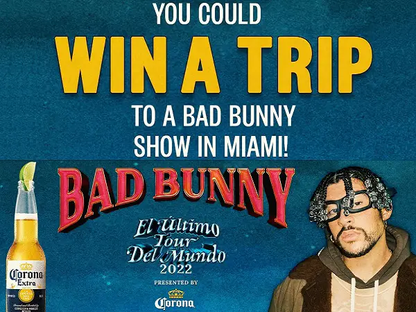 Win Trip to Bad Bunny Miami Concert!