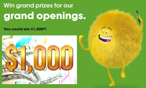 Cricket Wireless October Grand Opening Sweepstakes