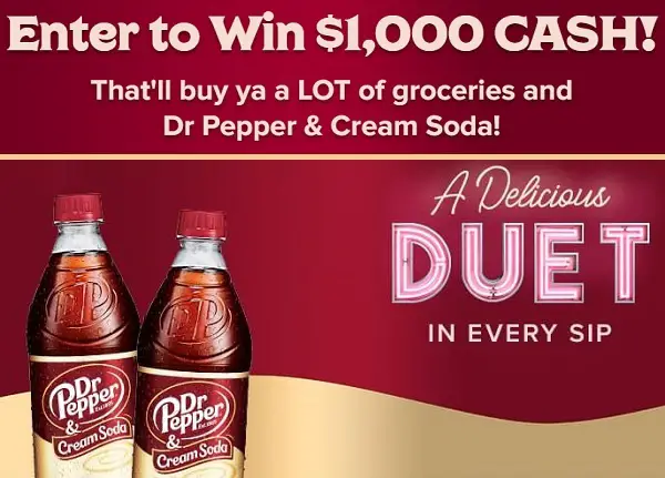 Gift Card Sweepstakes on DrPepperCreamSodaSweeps.com