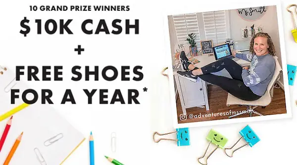 DSW Celebrating Teachers Sweepstakes (60 Winners)