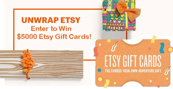 Etsy MasterCard Sweepstakes 2020