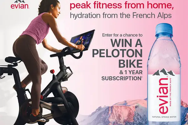 Evian Peak Fitness From Home Sweepstakes (10 Winners)