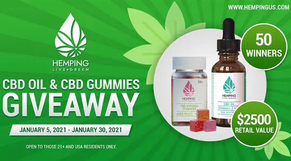 Win Free CBD Oil & Gummies (50 Winners)