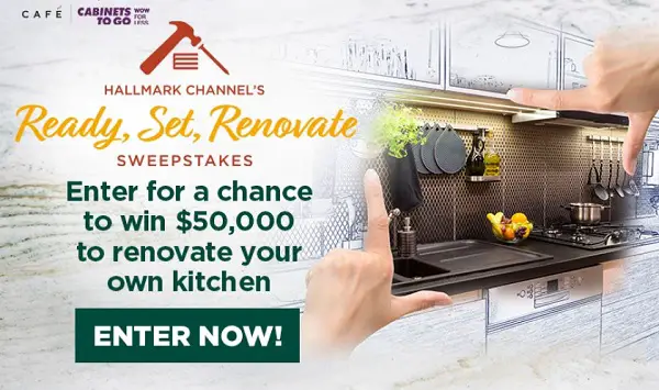 Hallmark Channel Ready, Set, Renovate Sweepstakes: Win Home Makeover