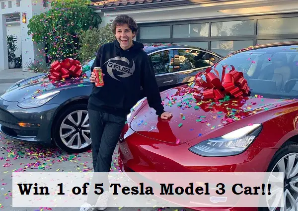 David Dobrik Tesla Giveaway