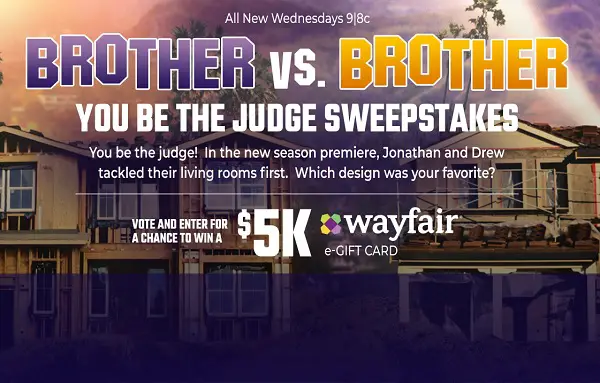 HGTV You Be The Judge Sweepstakes