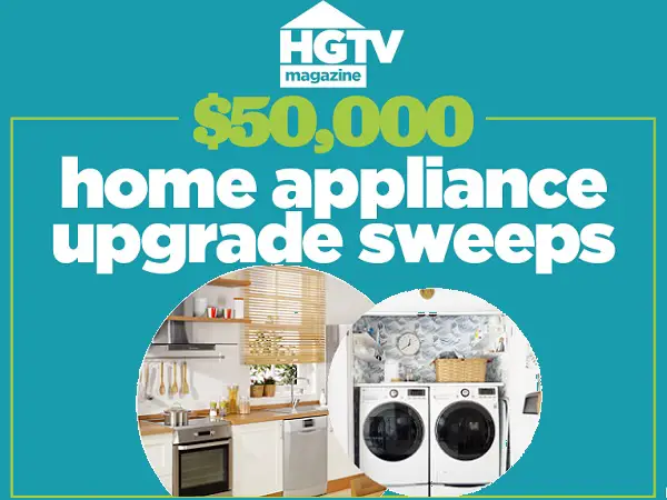 HGTV Magazine Home Appliance Sweepstakes