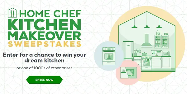 Home Chef Kitchen Makeover Sweepstakes (4016 Prizes)