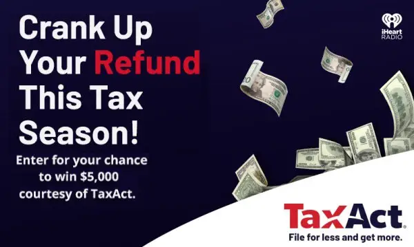 iHeart Radio TaxAct Sweepstakes: Win $5000 Cash