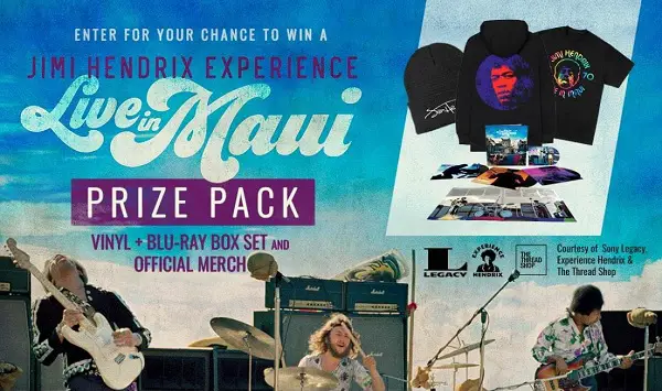 Win a Jimi Hendrix Live in Maui Prize Pack!