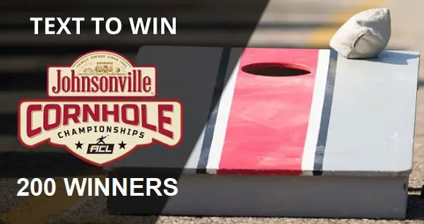 Johnsonville Cornhole Boards Sweepstakes (200 Winners)