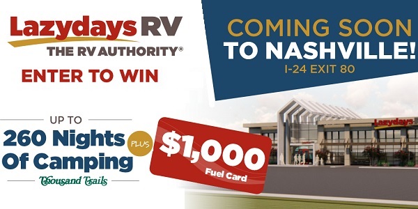 Lazydays RV Camping Sweepstakes