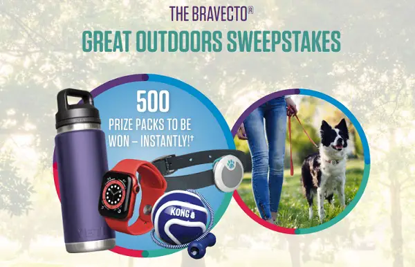 Bravecto Let’s Play Great Outdoors Instant Win Game (500 Winners)
