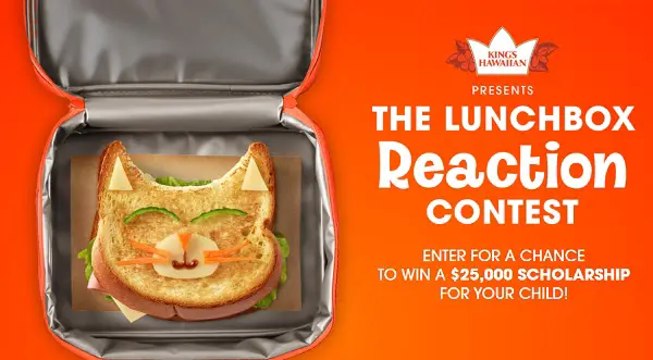 King’s Hawaiian Lunchbox Reaction Contest: Win $25K Scholarship!