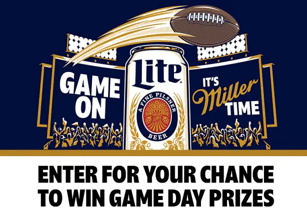 Miller Lite Football 2025 Sweepstakes – Win Game Tickets, Merch & Instant Prizes