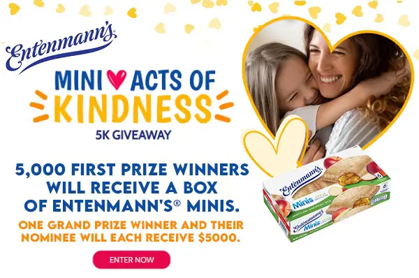 Entenmann's Mini Acts of Kindness Sweepstakes 2022