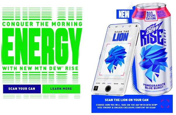 The Mountain Dew Rise Conquer the Morning Instant Win Game