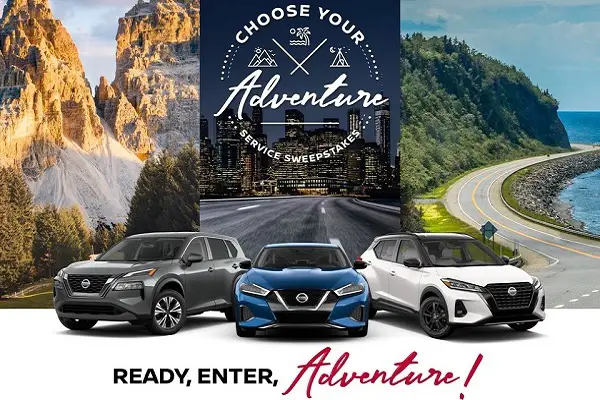 Nissan Car Sweepstakes 2021 on Nissanchooseyouradventure.com