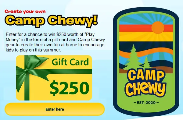 Quaker Camp Chewy Sweepstakes on Nocampnoproblem.com