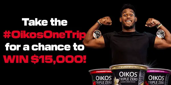 Danone Oikos One Trip Sweepstakes: Win $15000 for Groceries