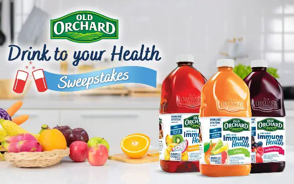 Old Orchard Drink to Your Health Sweepstakes 2021