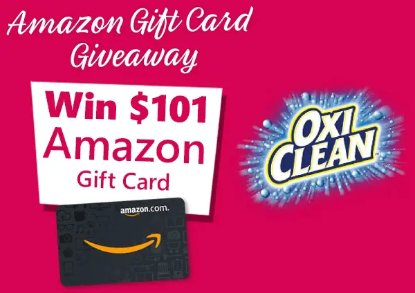 Oxiclean Amazon Gift Card Giveaway