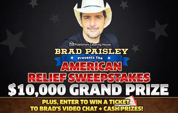 PCH $10000 Great American Relief Sweepstakes