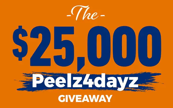 Peelz 4 Dayz Sweepstakes (196 Winners)
