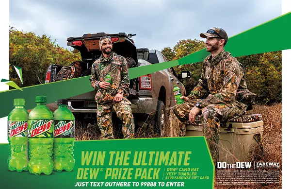 Pepsi Dew Outdoor Sweepstakes (127 Winners)