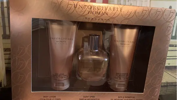 Win Unforgivable Parfum Spray, Body Lotion & Shower Gel