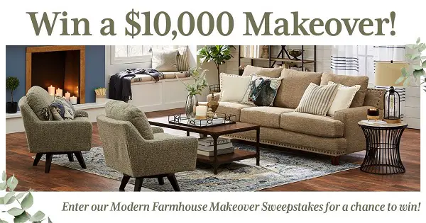 Slumberland Modern Farmhouse Makeover Sweepstakes