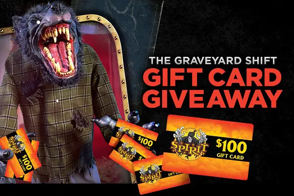 Spirit Halloween $100 Free Gift Card Giveaway (Daily Winners)
