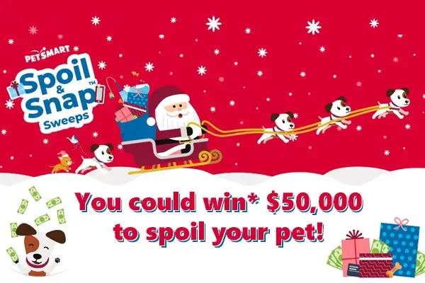 PetSmart Holiday Sweepstakes 2020 on Spoilandsnap.com