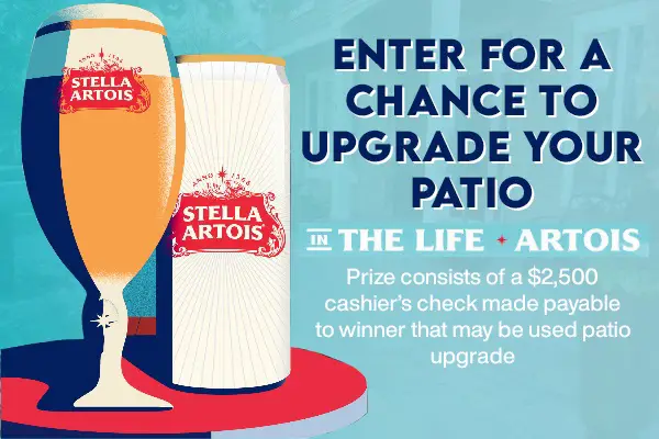 Stella Artois Home Patio Makeover Sweepstakes